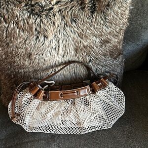 Zara Brown and Cream Handbag